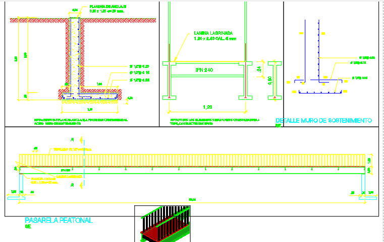 Foot bridge details 