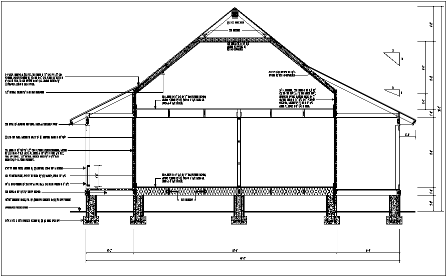 Footing in plinth detail dwg file
