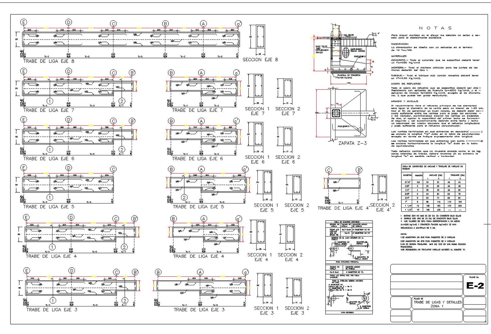 Forges square constructive detail plan detail dwg file.