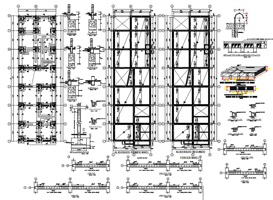 Foundation And Beam Plan DWG File
