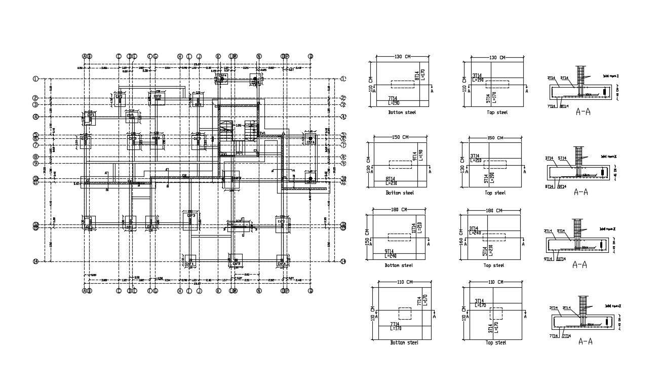 Foundation Plan CAD Drawing 