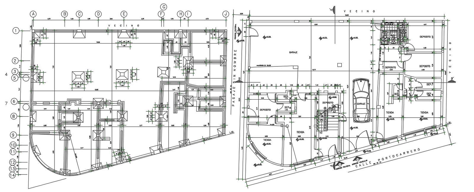 Foundation Plan CAD File Free 