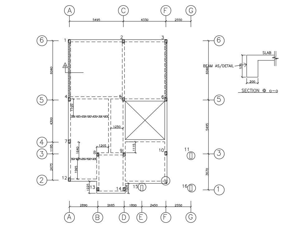 Foundation layout details