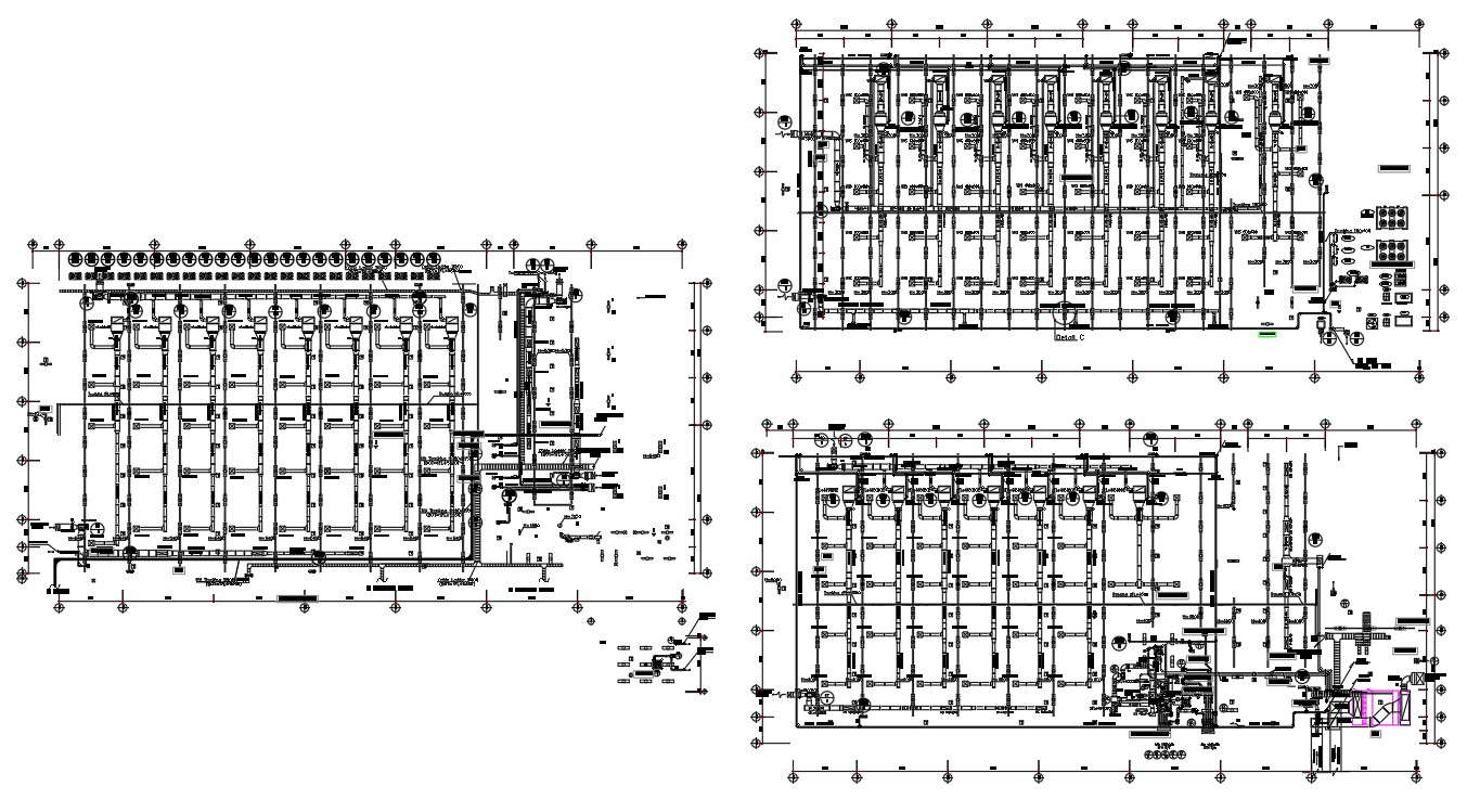 Foundation layout plan details autocad file 