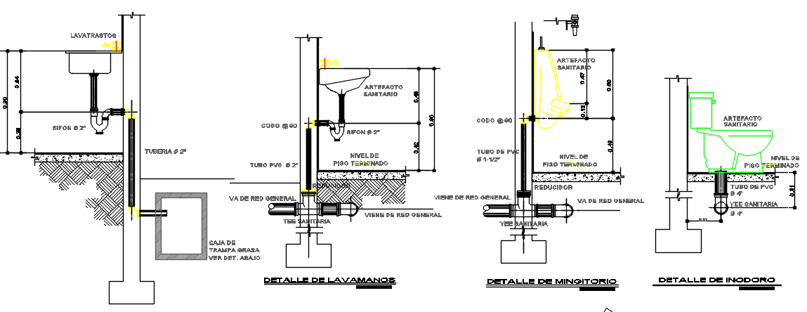 Foundation plan and section detail dwg file
