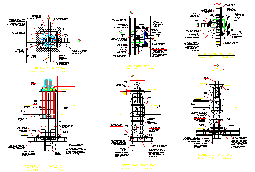 Foundation plan and section layout file