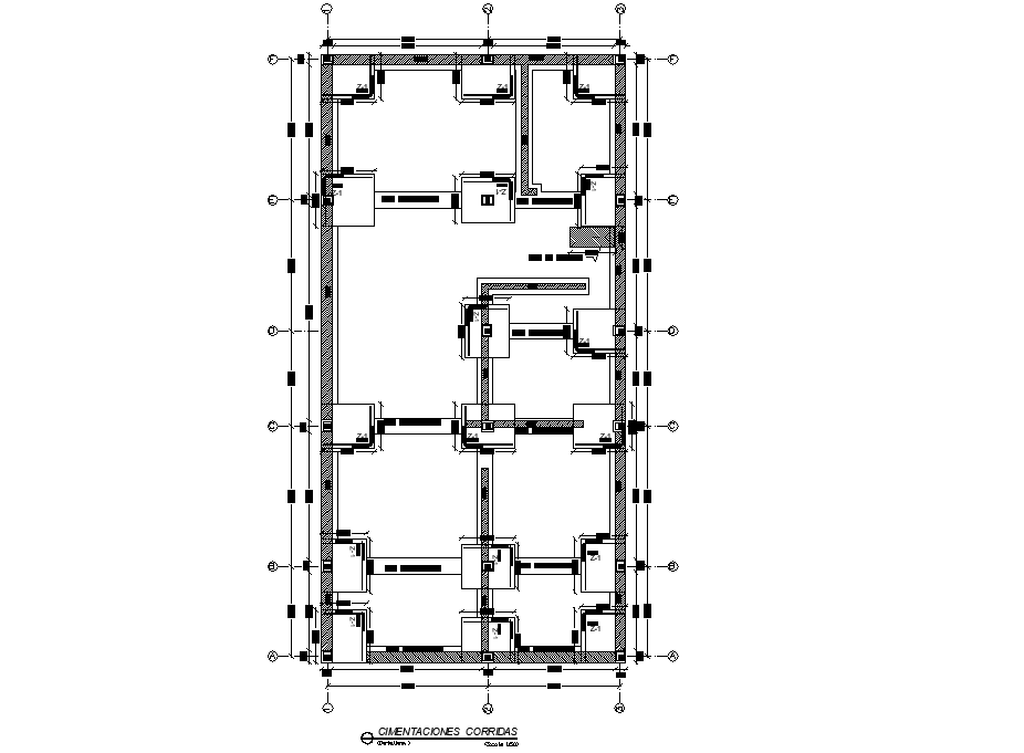 Foundation plan autocad file
