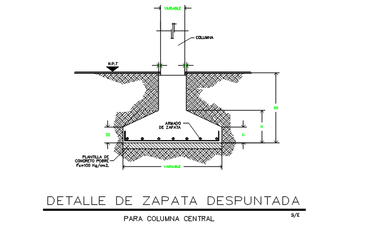 Foundation plan detail dwg file