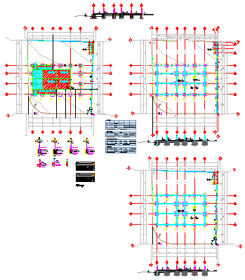 Foundation plan footings design drawing