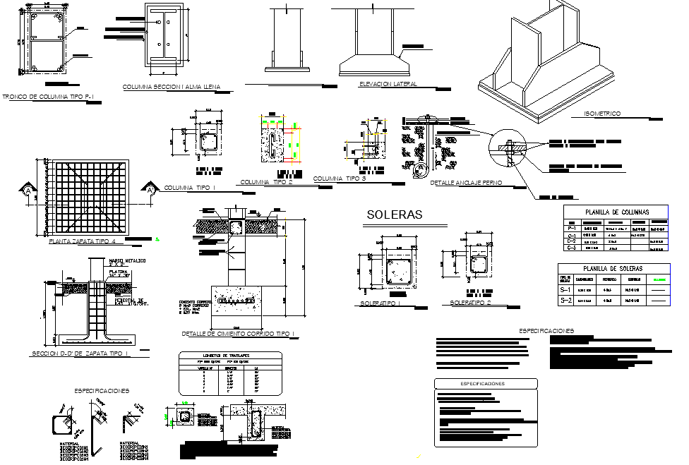 Foundation section detail autocad file