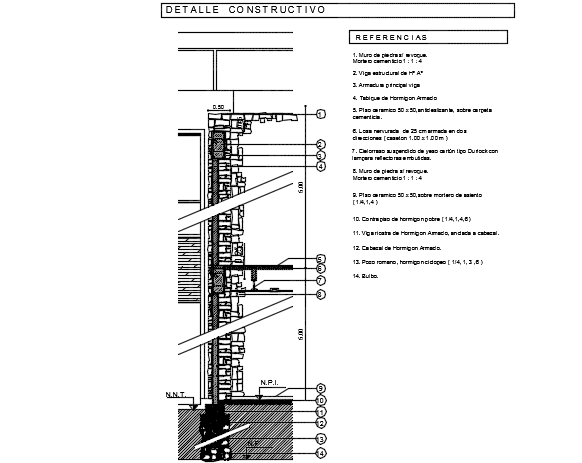 Foundation to girder bridge detail dwg file