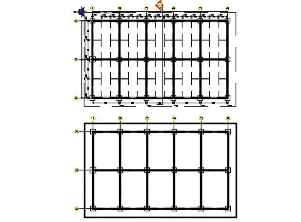 Foundation working plan detail dwg file