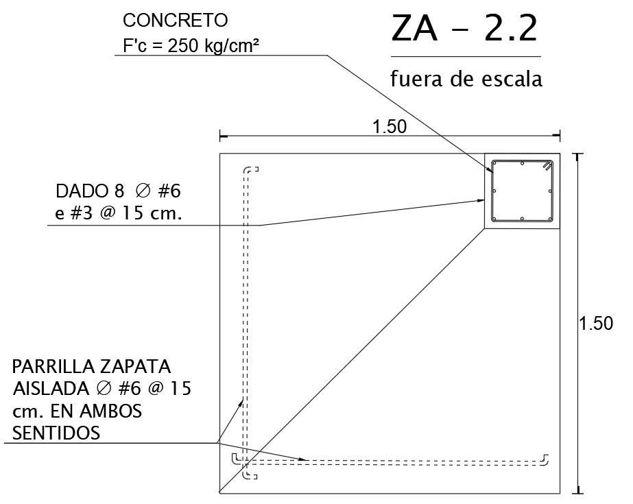 Foundation detailed drawing defined in this file | Download 2d autocad drawing file.