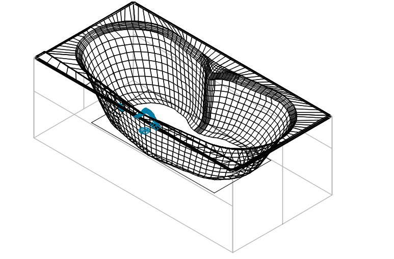 Fragata acrylic bath tub