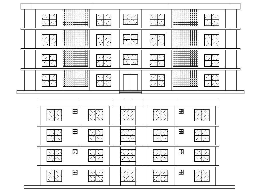 Free Apartment Elevation DWG File