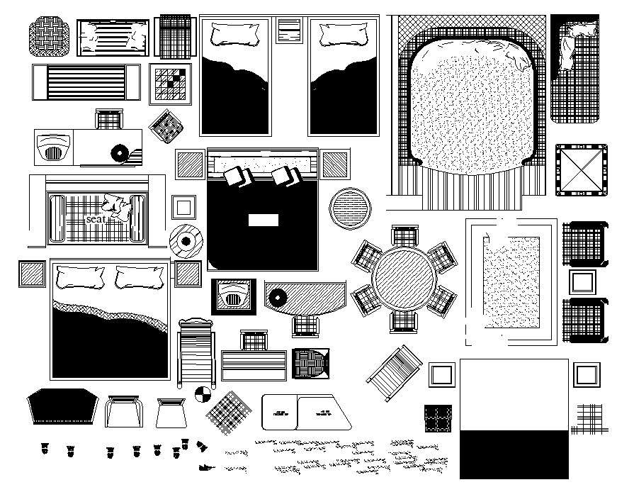 Free AutoCAD Furniture Blocks