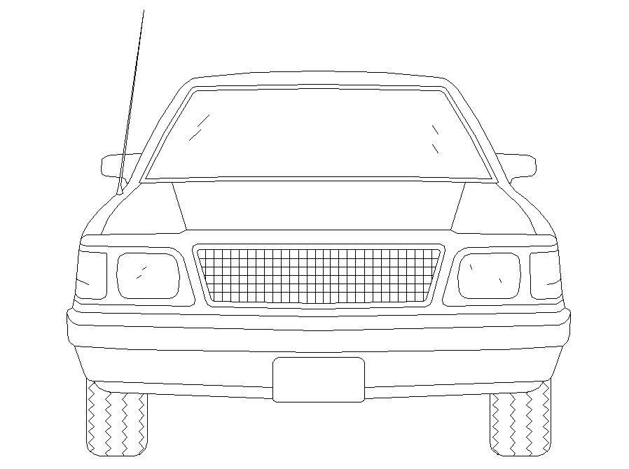 Free Download Car Block CAD Drawing 