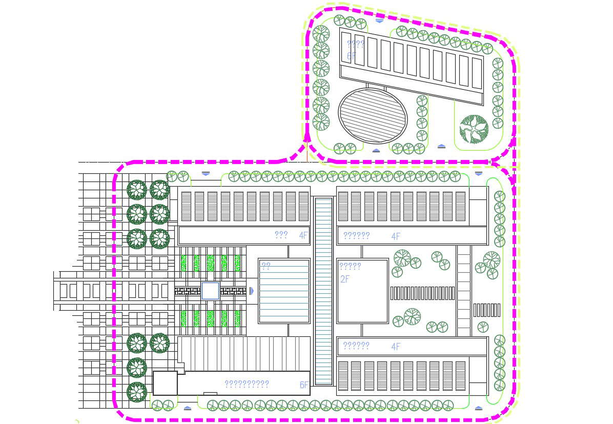 Free Download Commerce Hub Plan AutoCAD Drawing 