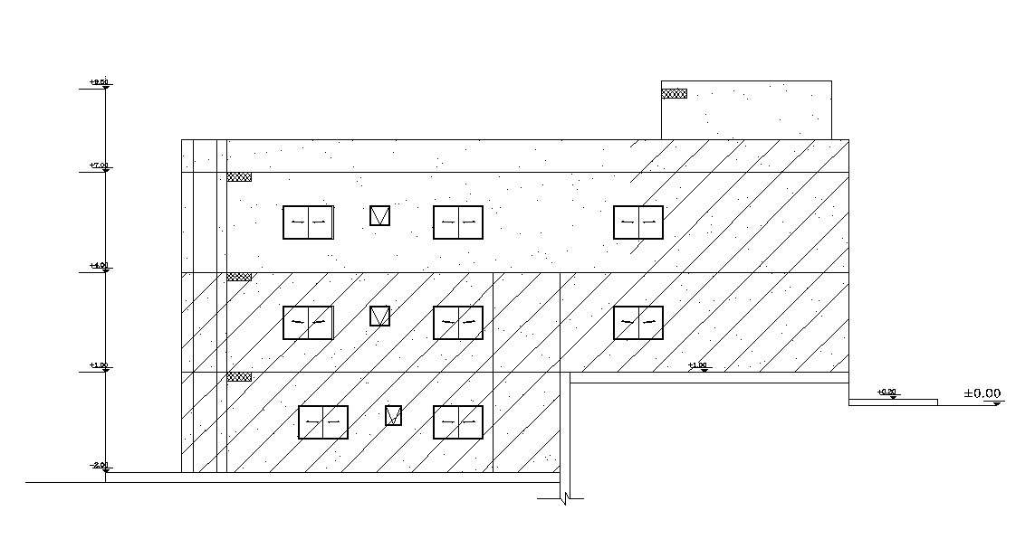 Free Download House Building Back Side Elevation Design