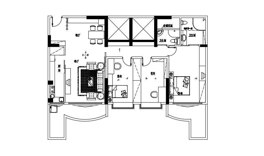 Free Download House CAD Plan DWG File 