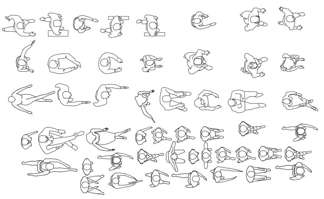 Free Download People AutoCAD blocks 