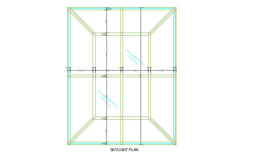 Free Download Skylight Plan AutoCAD File 