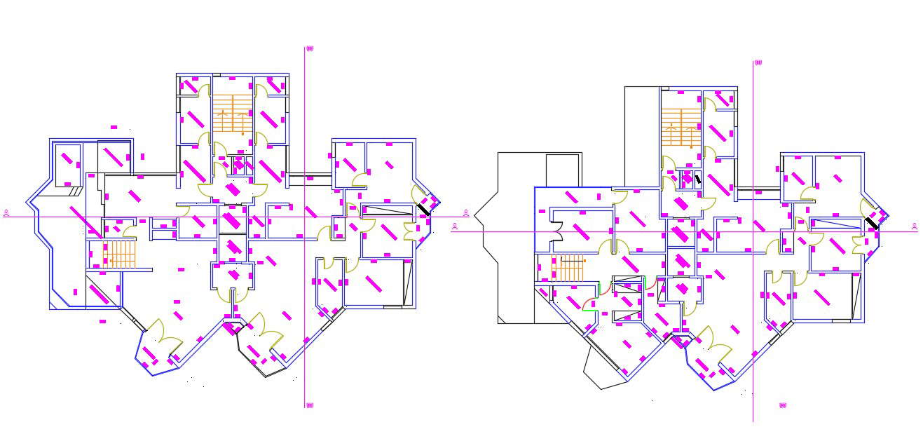 Modern Two-Storey House Design Layout in DWG Drawing