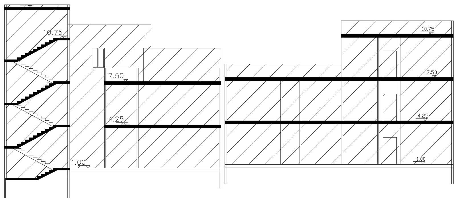 Free Apartment House Section CAD Drawing
