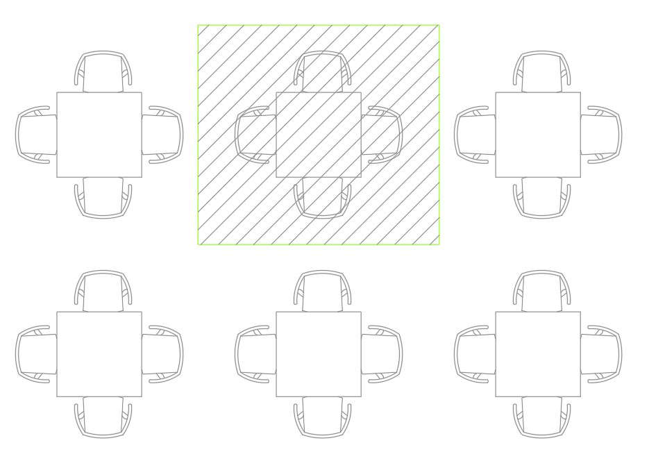Free Dining Table CAD Blocks in DWG Drawing Format