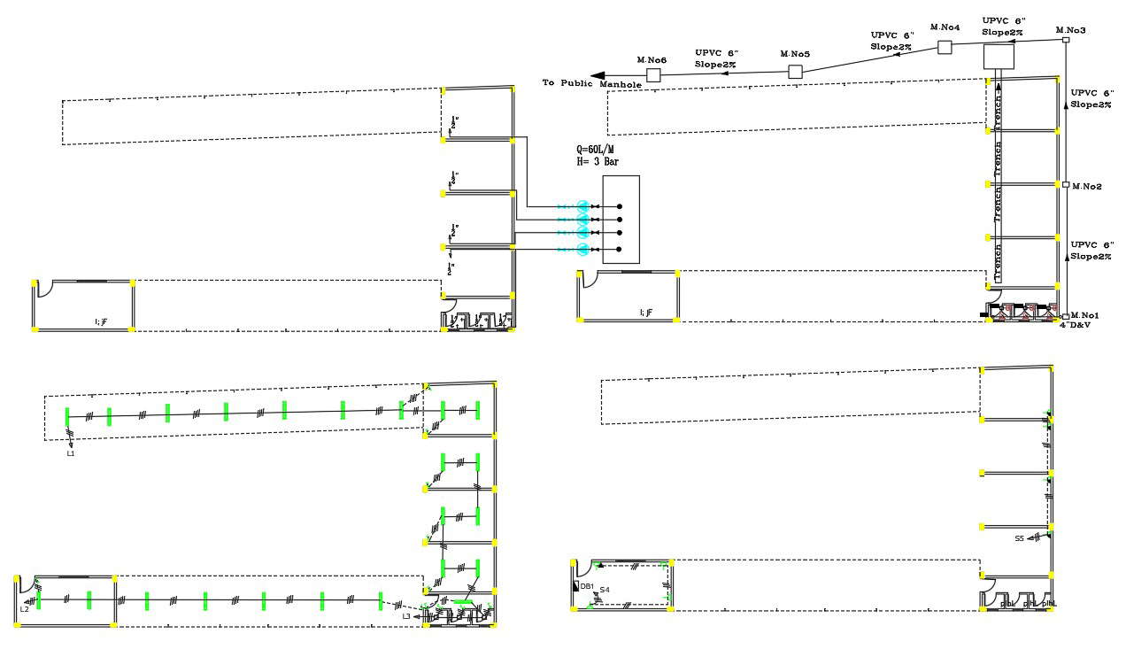 Free Commercial Shop Building Floor Plan DWG file
