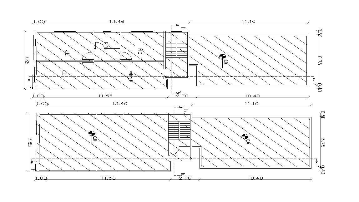 Free Download 2 BHK Apartment House Plan Design