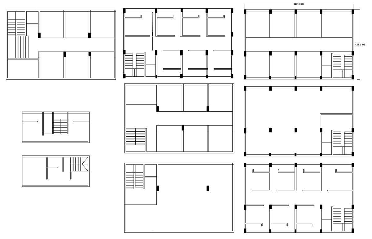Free Download Commercial Building Plan CAD File