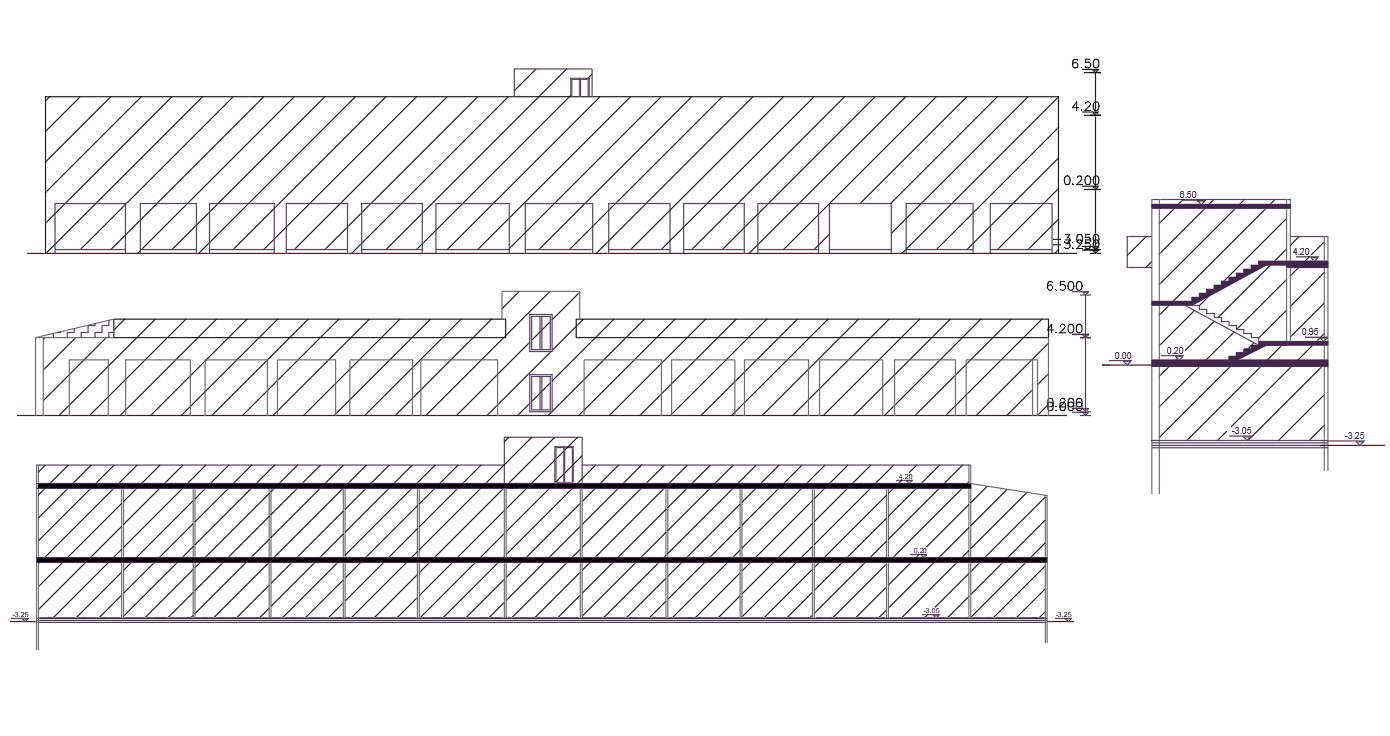 Free Download Commercial Shop Building Design DWG File