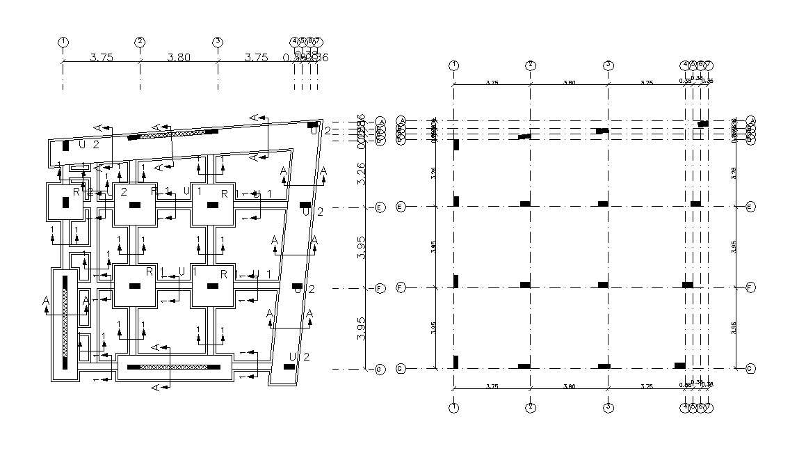 Free Download Foundation Plan Column Footing Design