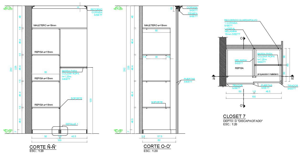 Free Download Furniture Closet Design DWG File