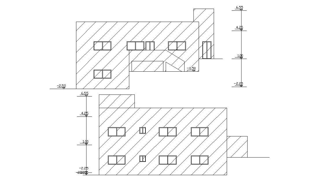 Free Download House Front And Rear Elevation Design