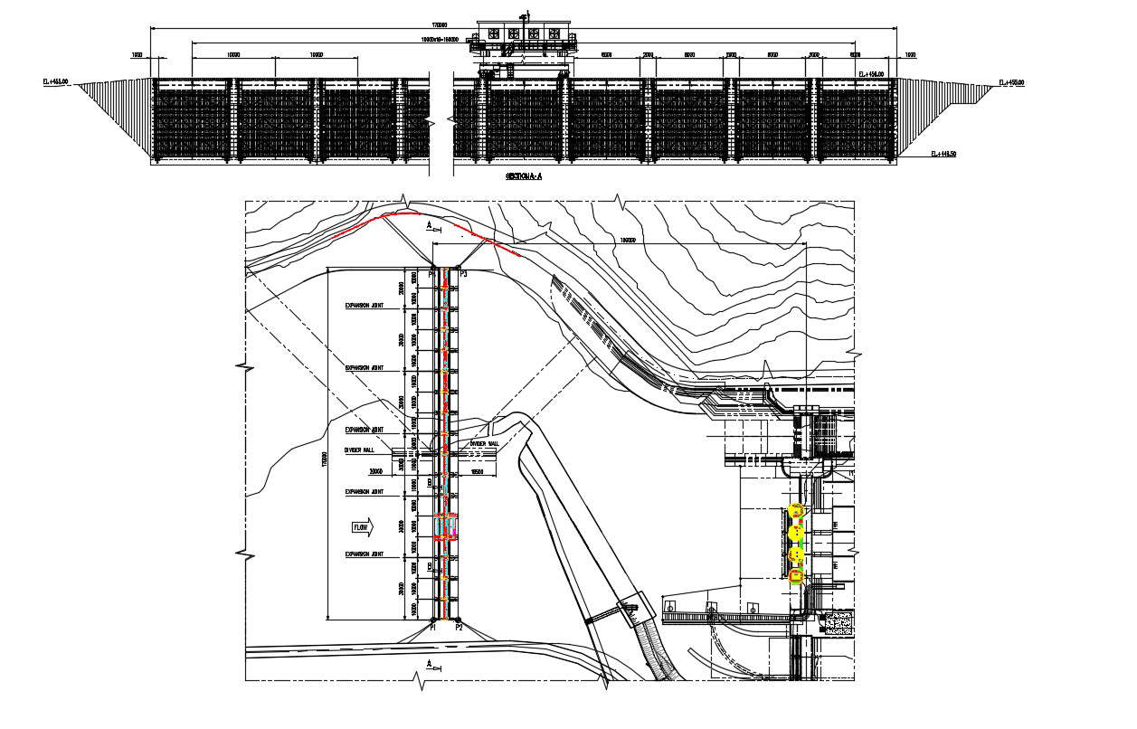 Free Download Intake Trash Rack AutoCAD Drawing DWG File 