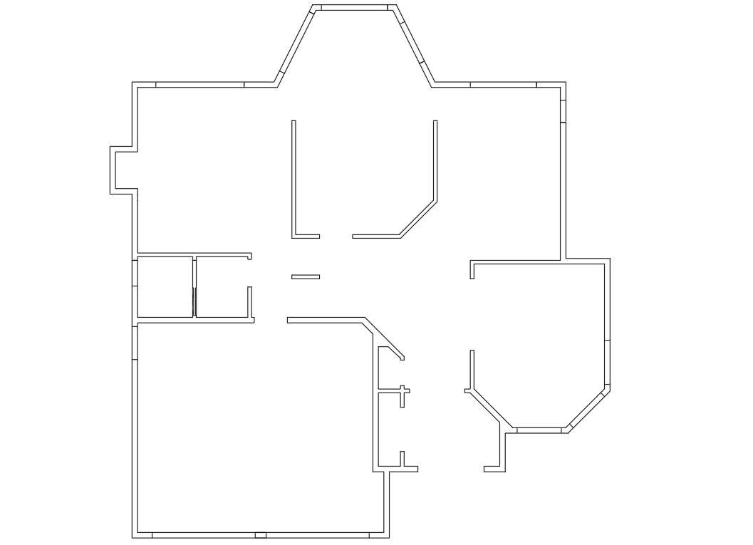 Free Download Simple House Layout Plan DWG File