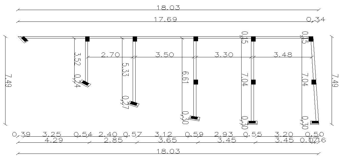 Free Shop Column Layout Plan DWG File