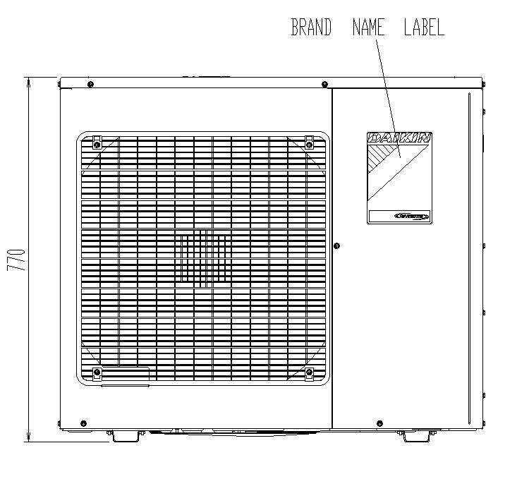 Front view of air compressor in detail AutoCAD 2D drawing, CAD file, dwg file