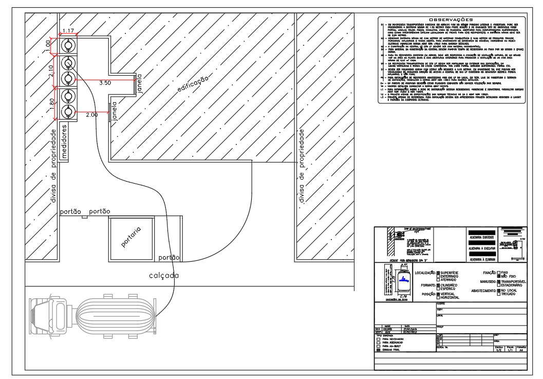 Fuel Pump Station And Tank Detail CAD Drawing