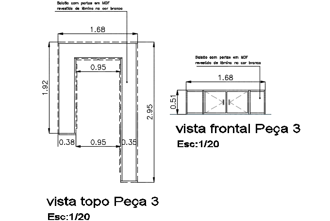 Furniture detail dwg file