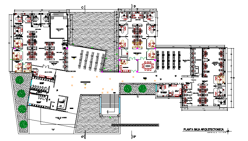 Furniture detailing of a resort and hotel