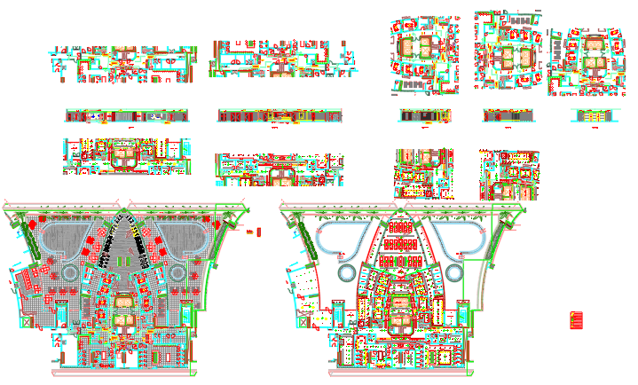 Furniture layout , Ceiling layout sections 