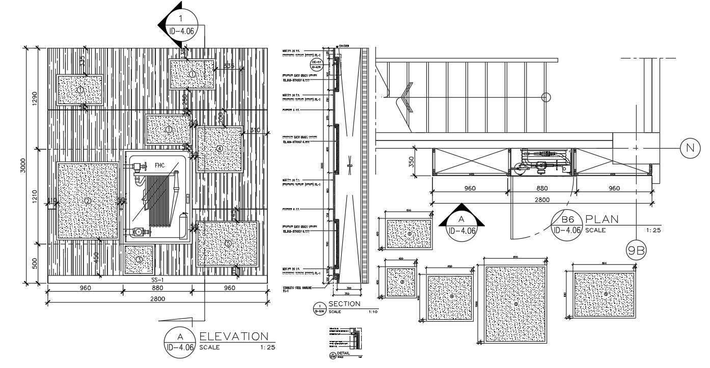 Furniture Plan And Elevation Design Free Download