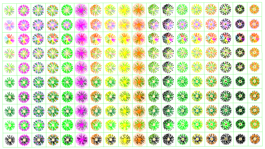 Garden Decorative Blocks dwg file 