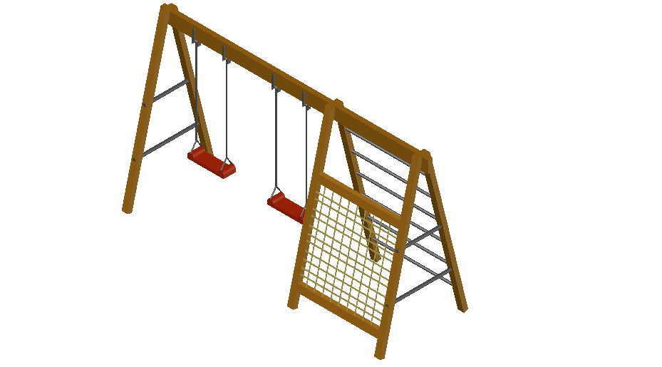 Garden Playing Equipment Blocks 3d mode