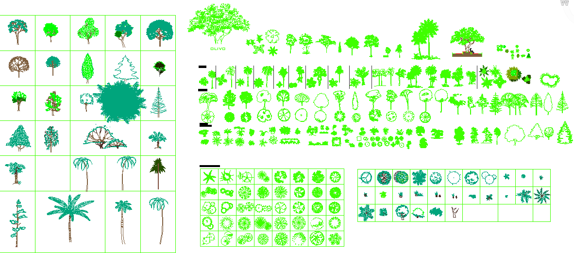 Garden plant blocks