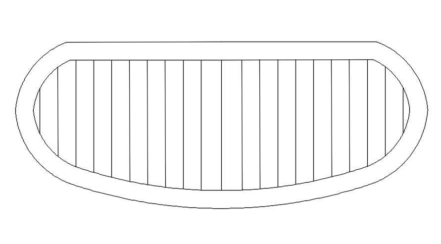 Garments rack cad block in AutoCAD, dwg file.