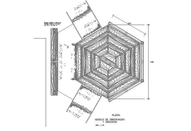 Wooden Roof AutoCAD File